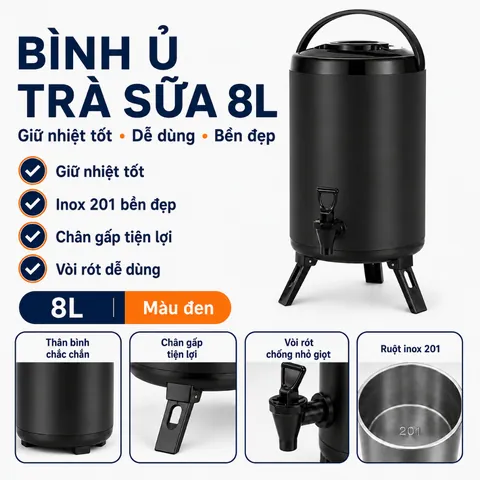 Bình Đựng Trà Sữa Giữ Lạnh: Chọn Mua & Sử Dụng Tối Ưu