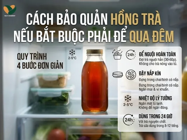 Trà Sữa Để Qua Đêm Được Không? Hướng Dẫn Bảo Quản An Toàn & Giữ Trọn Vị Ngon