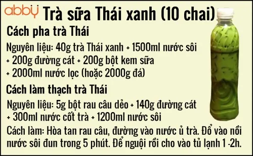 Hướng Dẫn Chi Tiết Cách Làm Trà Sữa Thái Xanh & Đỏ Thơm Ngon Tại Nhà