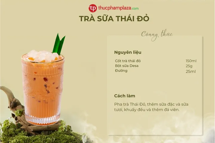 Hướng Dẫn Chi Tiết Cách Làm Trà Sữa Thái Xanh & Đỏ Thơm Ngon Tại Nhà