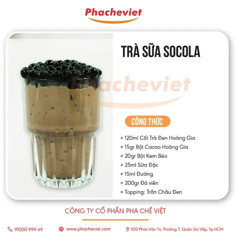 Hướng Dẫn Chi Tiết Cách Pha Trà Sữa Socola Thơm Ngon Đậm Vị Tại Nhà
