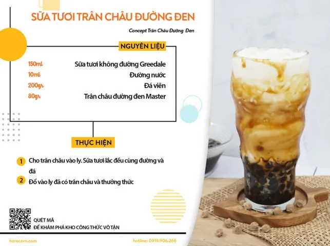 Công Thức Làm Trà Sữa Trân Châu Đường Đen Thơm Ngon Chuẩn Vị Tại Nhà