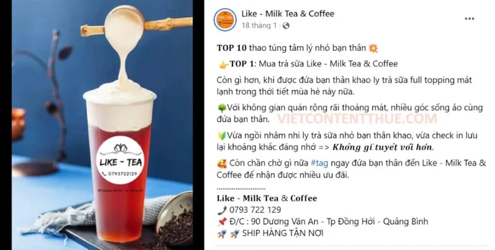 50+ Mẫu Content Trà Sữa Hút Khách: Từ Caption Thả Thính Đến Ý Tưởng Viral