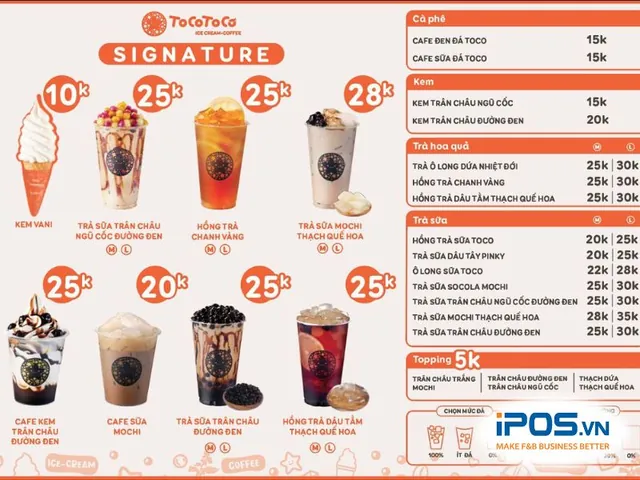 Giá Trà Sữa Tocotoco: Menu & Mức Giá Chi Tiết Các Loại Thức Uống