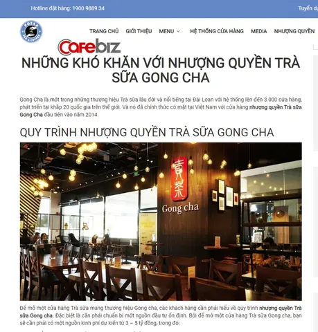 Tìm Hiểu Hệ Thống Trà Sữa Gong Cha: Lịch Sử, Menu, Cửa Hàng Và Câu Chuyện Thành Công