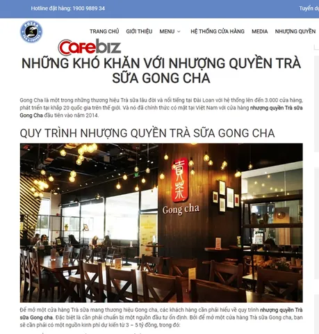 Tìm Hiểu Hệ Thống Trà Sữa Gong Cha: Lịch Sử, Menu, Cửa Hàng Và Câu Chuyện Thành Công