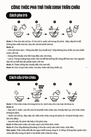 Hướng Dẫn Chi Tiết Cách Làm Trà Sữa Thái Xanh, Đỏ Thơm Ngon Chuẩn Vị Tại Nhà
