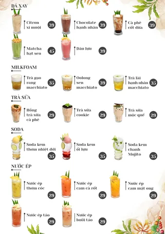 Mẫu Menu Trà Sữa Đẹp: Ý Tưởng Thiết Kế Thu Hút & Độc Đáo Cho Quán
