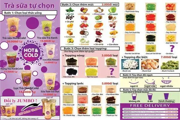 Menu Topping Trà Sữa: Top Các Loại "hút Khách" & Hướng Dẫn Lựa Chọn Phổ Biến