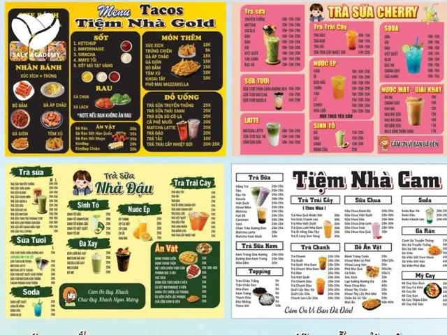 Menu Trà Sữa Ăn Vặt: Cách Thiết Kế Hút Khách Trẻ & Gợi Ý Món Ngon