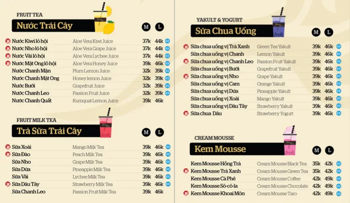 Menu Trà Sữa Ding Tea: Khám Phá Hương Vị Yêu Thích & Ưu Đãi Mới Nhất Menu Trà Sữa Ding Tea: Khám Phá Hương Vị Yêu Thích & Ưu Đãi Mới Nhất