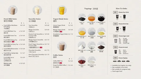 Menu Trà Sữa Gong Cha: Khám Phá Đa Dạng Hương Vị & Món Ngon "best Seller" Menu Trà Sữa Gong Cha: Khám Phá Đa Dạng Hương Vị & Món Ngon "best Seller"