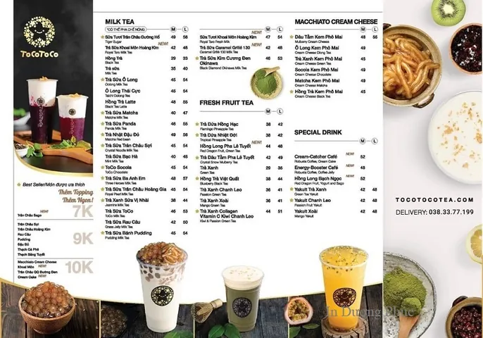 Menu Trà Sữa Tocotoco: Khám Phá Các Vị Ngon & Mức Giá Chi Tiết