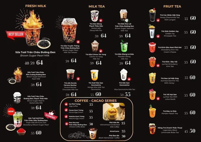 Khám Phá Menu Trà Sữa Trân Châu Hấp Dẫn: Top Hương Vị & Bí Quyết Chọn Lựa Khám Phá Menu Trà Sữa Trân Châu Hấp Dẫn: Top Hương Vị & Bí Quyết Chọn Lựa