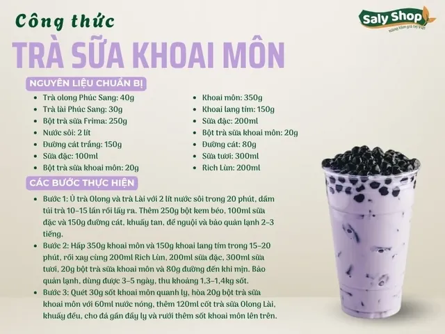 Cách Làm Trà Sữa Khoai Môn Thơm Ngon Béo Ngậy Chuẩn Vị Tại Nhà Cách Làm Trà Sữa Khoai Môn Thơm Ngon Béo Ngậy Chuẩn Vị Tại Nhà