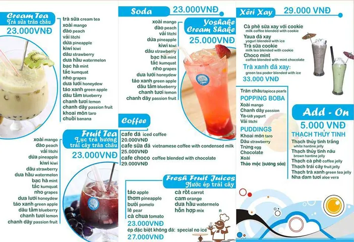 Menu Trà Sữa Âm 18 Độ: Khám Phá Các Loại Thức Uống Độc Đáo