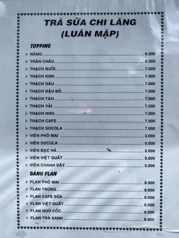 Trà Sữa Luân Mập Chi Lăng: Địa Chỉ, Menu Và Đánh Giá Chi Tiết