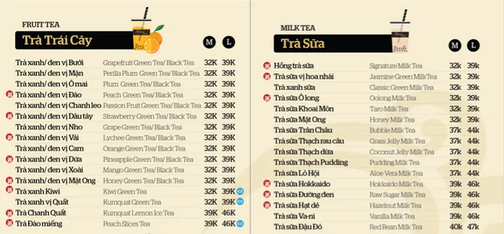 Menu Ding Tea: Khám Phá Các Loại Trà Sữa & Đồ Uống Phổ Biến