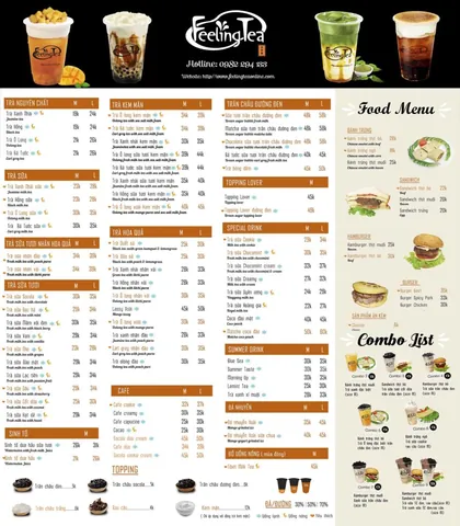 Trà Sữa Feeling Tea: Khám Phá Menu Đầy Đủ & Cập Nhật Mới Nhất