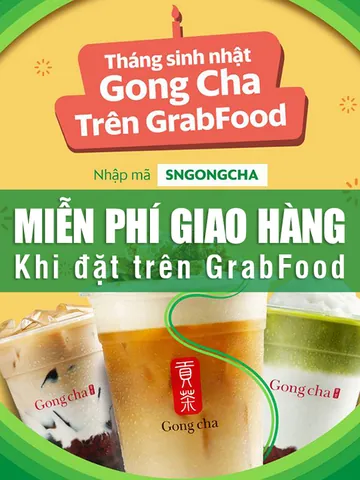 Trà Sữa Gong Cha Giao Hàng: Đặt Online, Ưu Đãi & Giao Tận Nơi Toàn Quốc