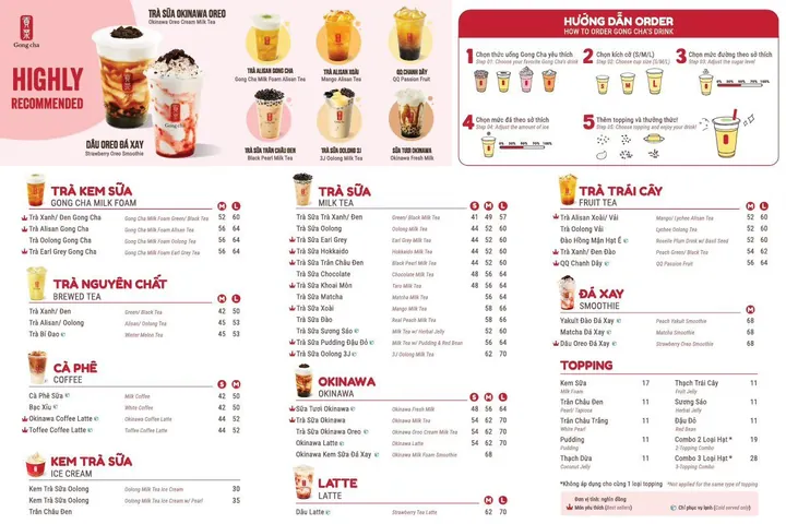 Trà Sữa Gong Cha Quận 3: Địa Chỉ, Menu & Ưu Đãi Mới Nhất Trà Sữa Gong Cha Quận 3: Địa Chỉ, Menu & Ưu Đãi Mới Nhất