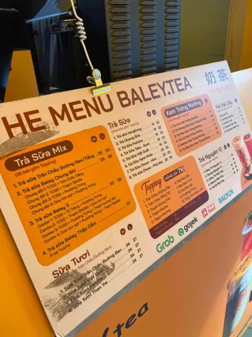 Menu Trà Sữa Hongkong Baley: Khám Phá Các Món Ngon & Địa Chỉ Đặt Hàng