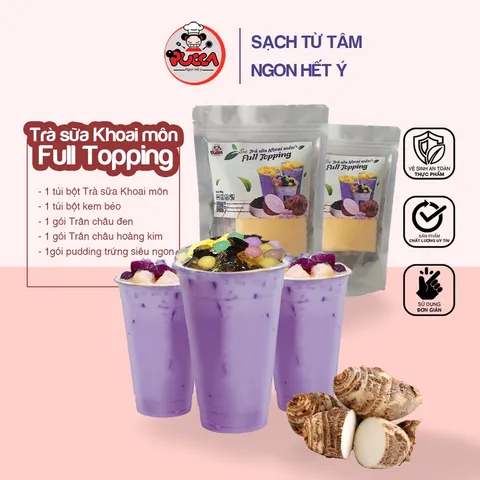 Trà Sữa Khoai Môn Full Topping: Công Thức Làm Ngon Chuẩn Vị Tại Nhà