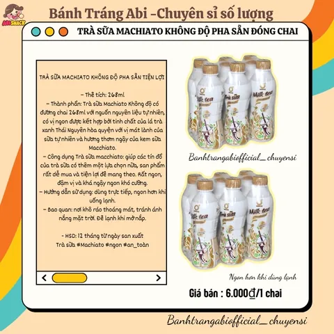 Trà Sữa Macchiato Không Độ: Review, Giá & Nơi Mua Chính Hãng