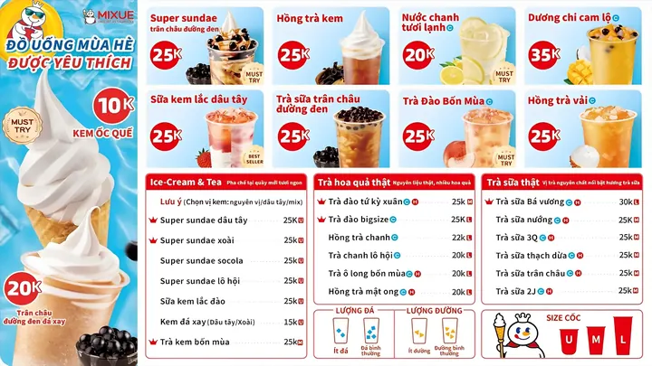 Menu Mixue Mới Nhất: Cập Nhật Đầy Đủ Các Món Ngon & Giá Bán 2024