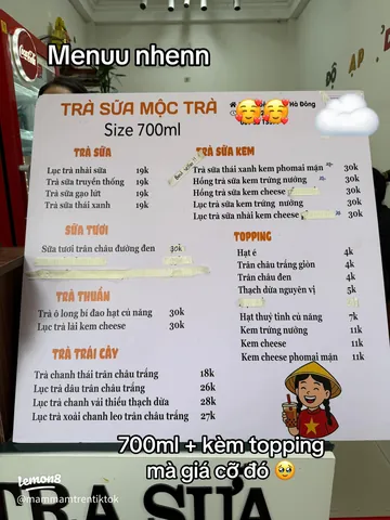 Menu Trà Sữa Mộc: Khám Phá Đồ Uống & Giá Cả Chi Tiết Menu Trà Sữa Mộc: Khám Phá Đồ Uống & Giá Cả Chi Tiết