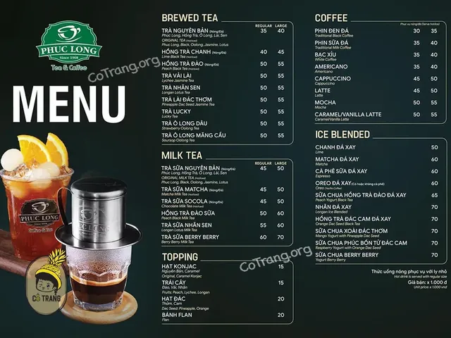 Phúc Long Mỹ Tho: Địa Chỉ, Menu Và Ưu Đãi Mới Nhất