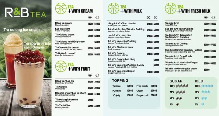 Trà Sữa R&b Đà Nẵng: Khám Phá Menu, Ưu Đãi Và Địa Điểm