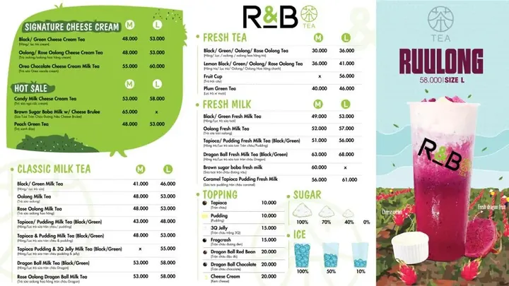 Menu Trà Sữa R&b Tea: Khám Phá Đa Dạng Thức Uống & Món Ngon Menu Trà Sữa R&b Tea: Khám Phá Đa Dạng Thức Uống & Món Ngon