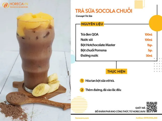 Công Thức Pha Trà Sữa Socola Kem Ngon Chuẩn Vị Tại Nhà