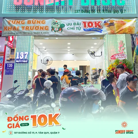 Sunday Basic Quận 7: Địa Chỉ, Menu & Ưu Đãi Trà Sữa Ngon