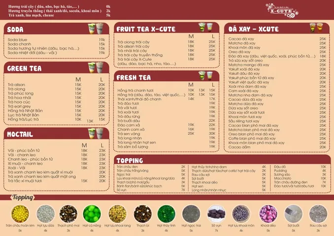Trà Sữa X-cute: Địa Chỉ, Menu & Đánh Giá Chi Tiết Trà Sữa X-cute: Địa Chỉ, Menu & Đánh Giá Chi Tiết