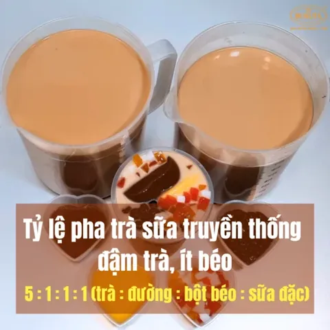 Tỷ Lệ Pha Hồng Trà Sữa Chuẩn Vị, Đậm Đà Như Ngoài Hàng Tỷ Lệ Pha Hồng Trà Sữa Chuẩn Vị, Đậm Đà Như Ngoài Hàng
