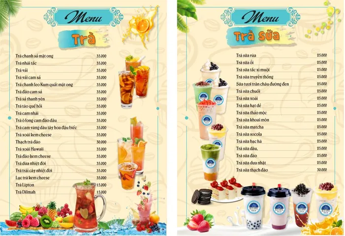 Hướng Dẫn Chi Tiết Cách Vẽ Menu Trà Sữa Đẹp & Thu Hút Khách Hàng Hướng Dẫn Chi Tiết Cách Vẽ Menu Trà Sữa Đẹp & Thu Hút Khách Hàng