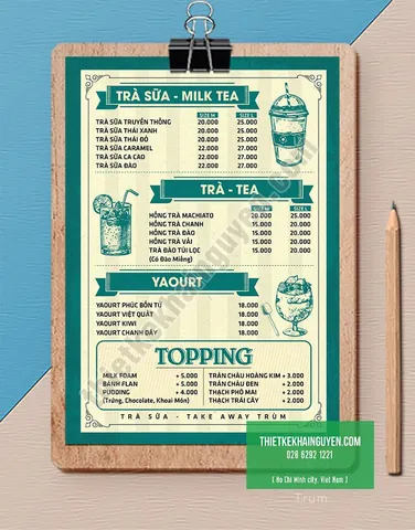 Hướng Dẫn Chi Tiết Cách Vẽ Menu Trà Sữa Đẹp & Thu Hút Khách Hàng Hướng Dẫn Chi Tiết Cách Vẽ Menu Trà Sữa Đẹp & Thu Hút Khách Hàng